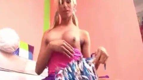 blond Brazilian TS tranny Hooker acquire deep butthole-copulation By young lad