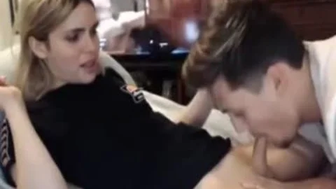 blonde ladyman oral stimulation-stimulation From Hubby cam