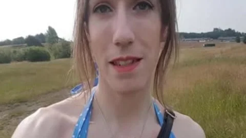 Outdoor anal In My Summer costume; Public No panties Finger fuck