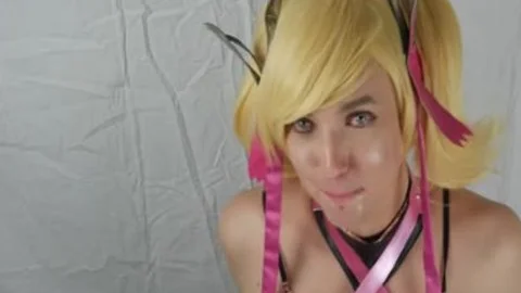 Pink compassion Trap In Chastity Doing Deepthroath And pooper Play