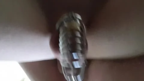 Leashed And Caged Femboy screwed Hard And Creampied