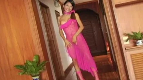 Dada Dressed In A nice-looking dress Masturbates