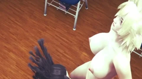 Boku No Hero Futanari hentai - Mitsuki pounds Momo