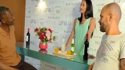 fresh TS Waitress Gabrielly Ferraz acquires A raw Double anal By lustful Patrons