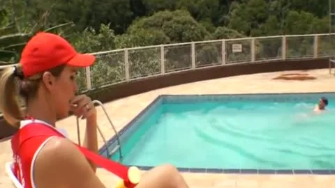 ladyboy Baywatch sweethearts bunch-group-sex lucky chap