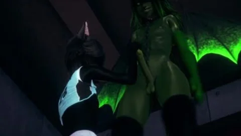 Furry Yaoi 3D - dark Cat oral To Dragon