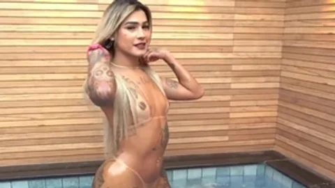 booty blonde ladyboy Breeded After oral stimulation And Rimmed