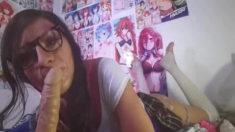 sexy Femboy suck Your cock Violetta Pigtails