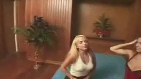 shemale And Tart Petting And Sex On A sofa
