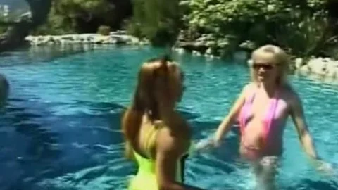 Poolside Rest With excited ladyboys