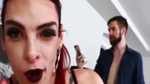 Redhead Trans playgirl Gently Choked During hardcore butthole