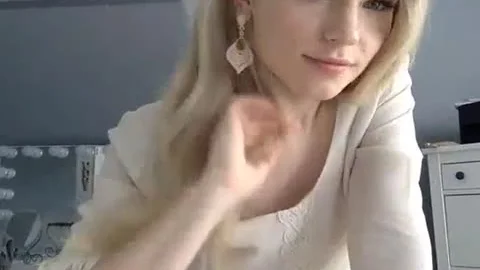 slutty blonde tranny Handles A ass-plug toy, Live