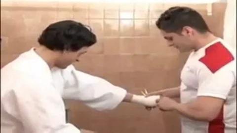 Boxer And teacher Sharing concupiscent TS slut