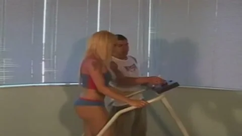 pumped up blonde tranny receives A Workout