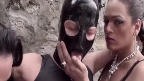 ladyboys Spitroast Mask guy