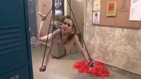 kinky shemale Suspended And pounded!