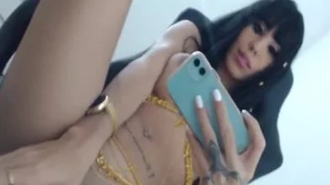 Damn attractive Colombian tranny On cam Part 2