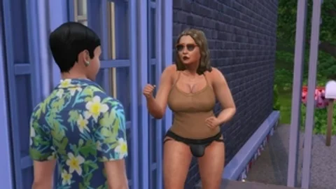 excited old Trans Woman Wants Her fresh neighbor - WickedWhims