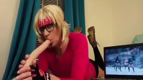 astonishing sex dildo DEEPTHROAT SISSY slutty SISSY wazoo IN WINDOW