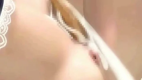 sheboy 3d anime Maid Tittyfucked And filthy vagina poked