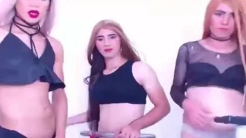 attractive ladyboys Undressing And Jacking 10-Pounder