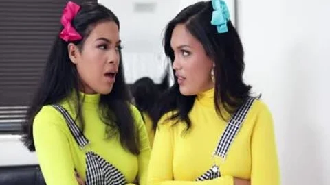 ebon Stepsisters Team Up On Stepbro's penis