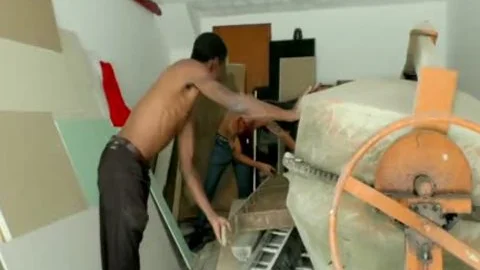 'TS Bombshell Luana Costa gets Railed By Construction Workers Till she Cums'